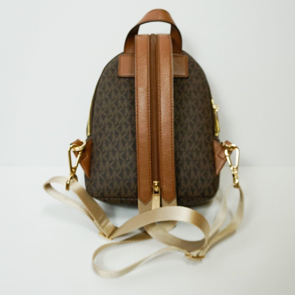 Michael Kors Erin MINI backpack PVC MK Brown - Picture 4 of 10